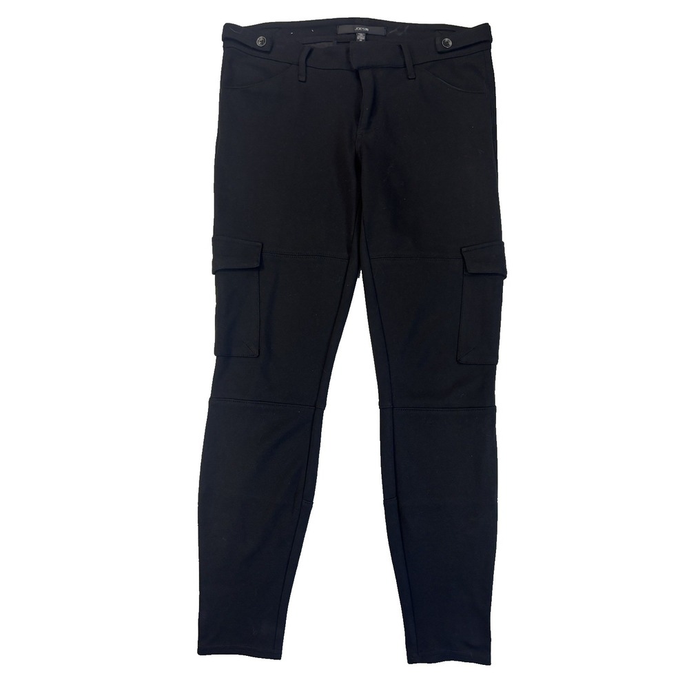 Joe's Women's 30 Sexy Black Cargo Ankle‎ Ponte Pants Urban Streetwear Moto